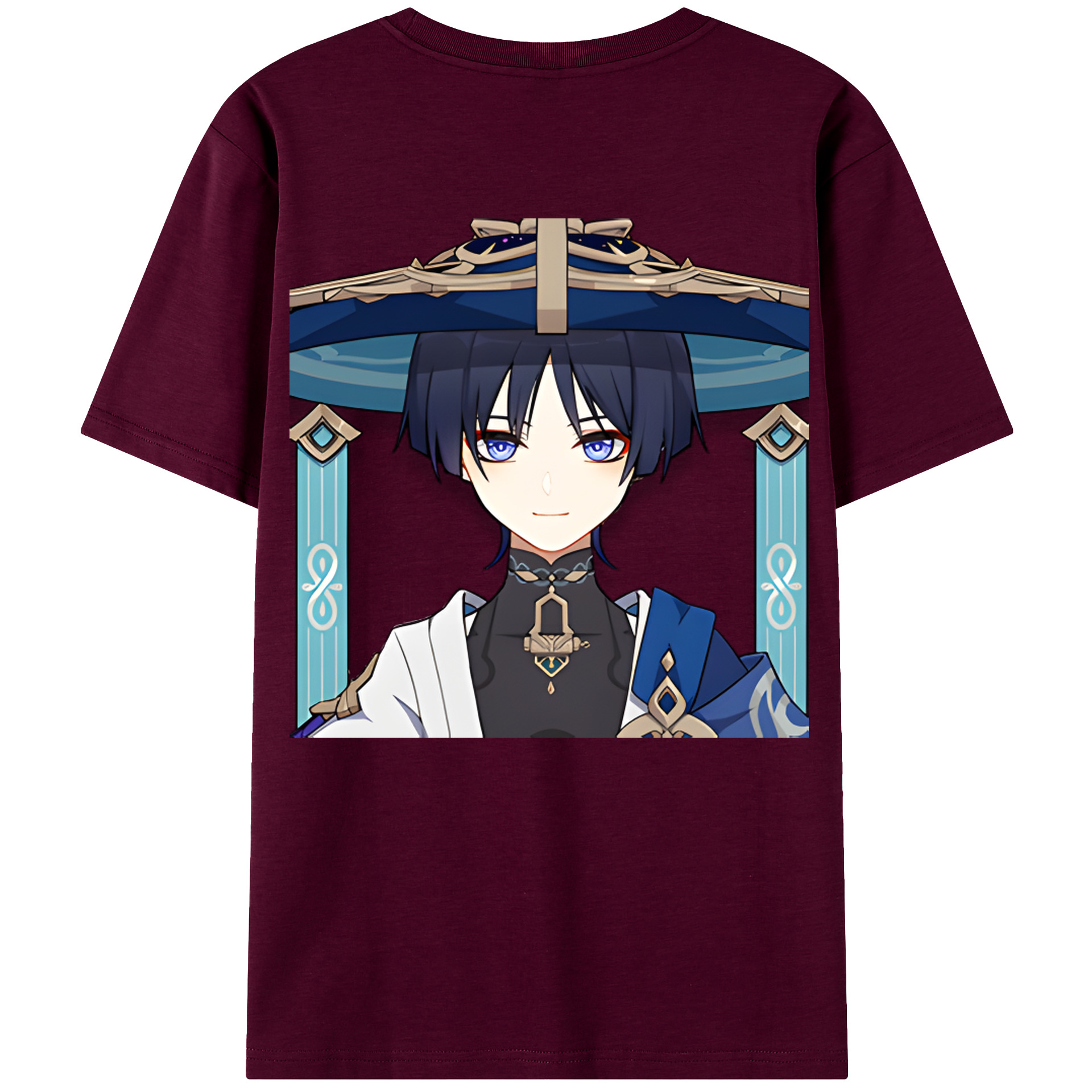 げんし神 さんペい genshin Sanpei レディース半袖Tシャツ(バックプリント)